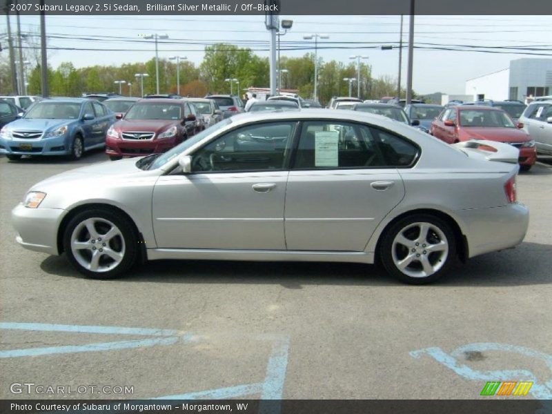 Brilliant Silver Metallic / Off-Black 2007 Subaru Legacy 2.5i Sedan