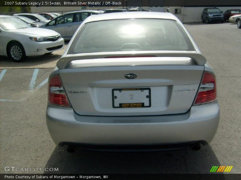 Brilliant Silver Metallic / Off-Black 2007 Subaru Legacy 2.5i Sedan