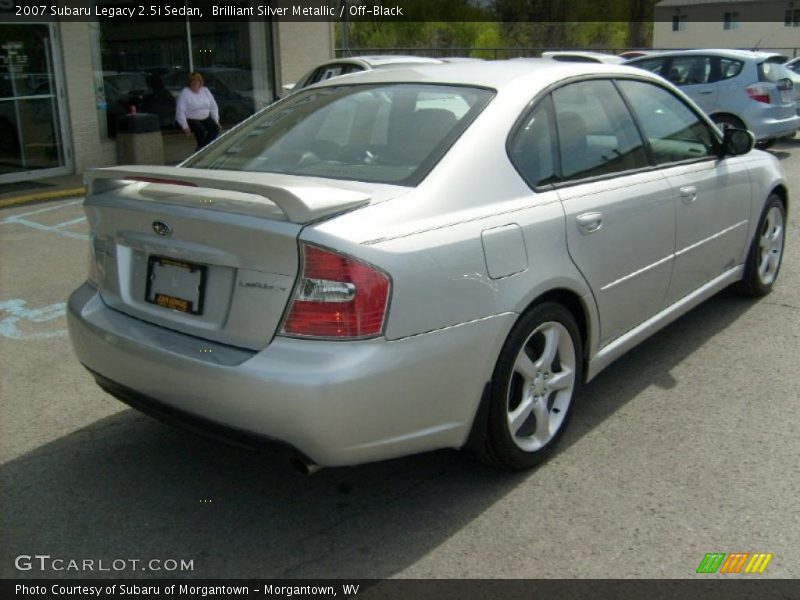 Brilliant Silver Metallic / Off-Black 2007 Subaru Legacy 2.5i Sedan