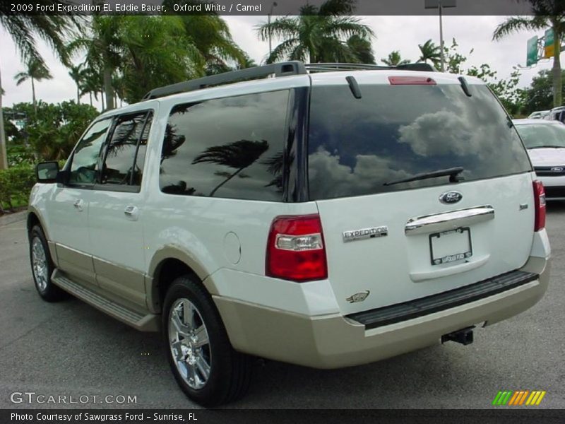 Oxford White / Camel 2009 Ford Expedition EL Eddie Bauer