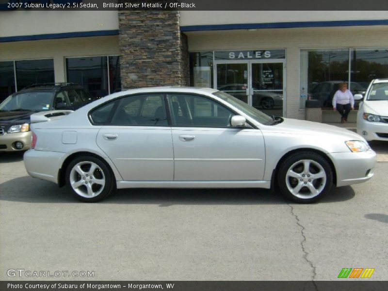 Brilliant Silver Metallic / Off-Black 2007 Subaru Legacy 2.5i Sedan