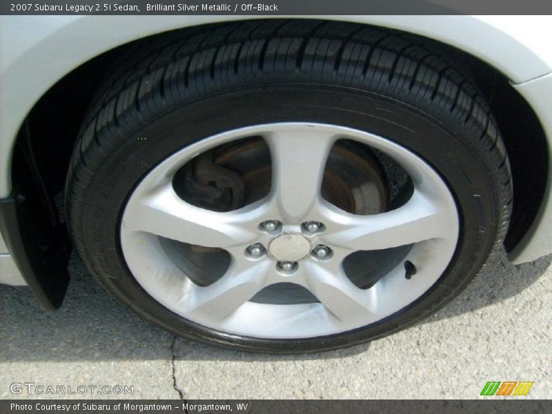 Brilliant Silver Metallic / Off-Black 2007 Subaru Legacy 2.5i Sedan