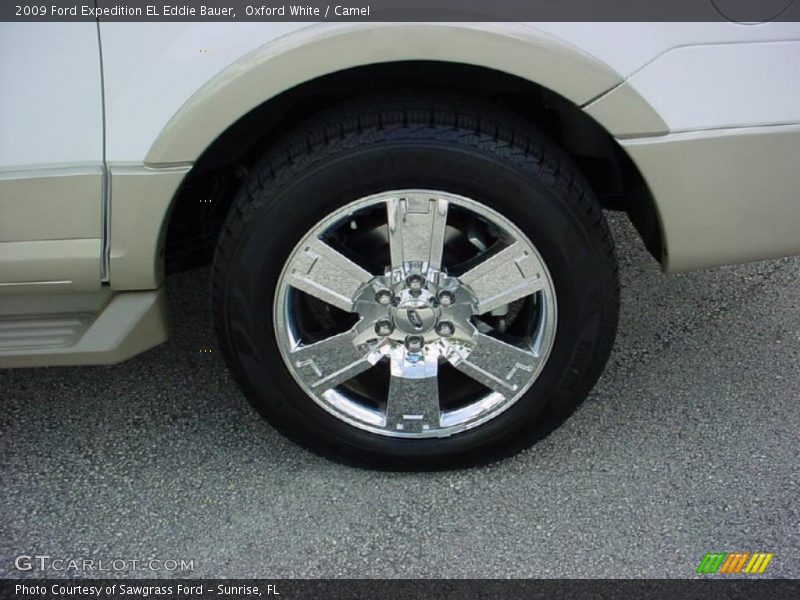 Oxford White / Camel 2009 Ford Expedition EL Eddie Bauer