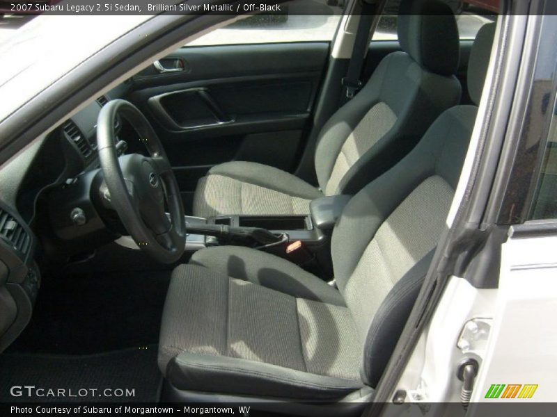 Brilliant Silver Metallic / Off-Black 2007 Subaru Legacy 2.5i Sedan