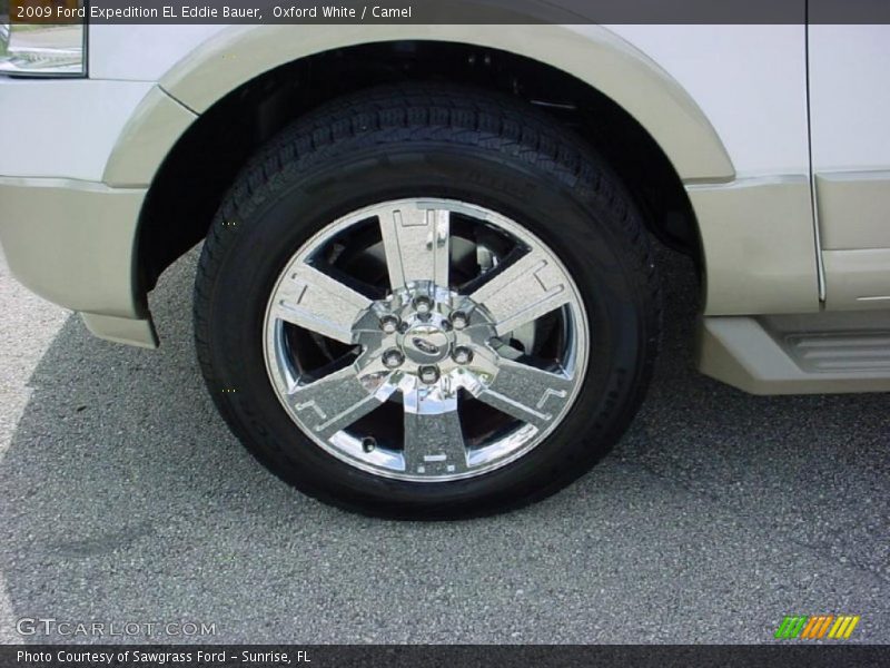 Oxford White / Camel 2009 Ford Expedition EL Eddie Bauer