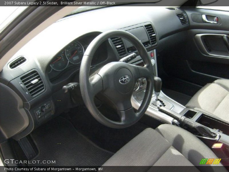 Brilliant Silver Metallic / Off-Black 2007 Subaru Legacy 2.5i Sedan