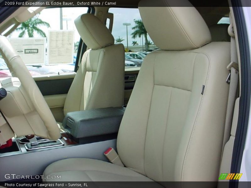 Oxford White / Camel 2009 Ford Expedition EL Eddie Bauer