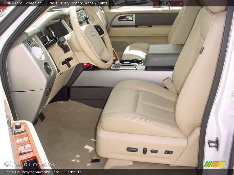 Oxford White / Camel 2009 Ford Expedition EL Eddie Bauer