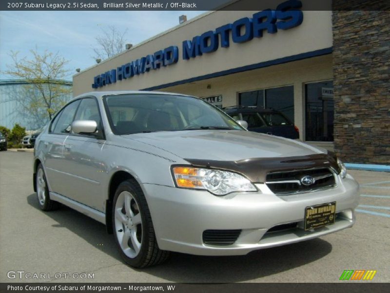 Brilliant Silver Metallic / Off-Black 2007 Subaru Legacy 2.5i Sedan