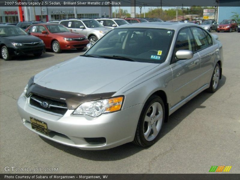 Brilliant Silver Metallic / Off-Black 2007 Subaru Legacy 2.5i Sedan