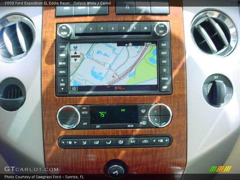 Oxford White / Camel 2009 Ford Expedition EL Eddie Bauer