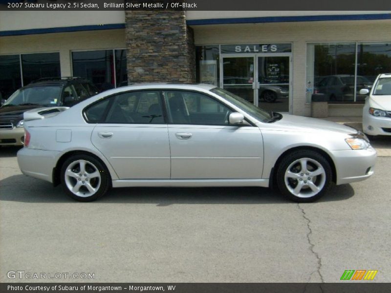 Brilliant Silver Metallic / Off-Black 2007 Subaru Legacy 2.5i Sedan