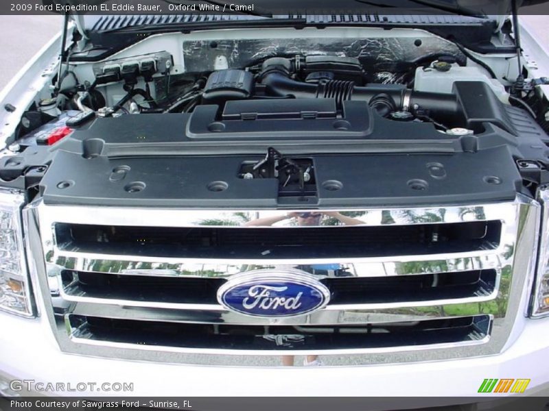 Oxford White / Camel 2009 Ford Expedition EL Eddie Bauer