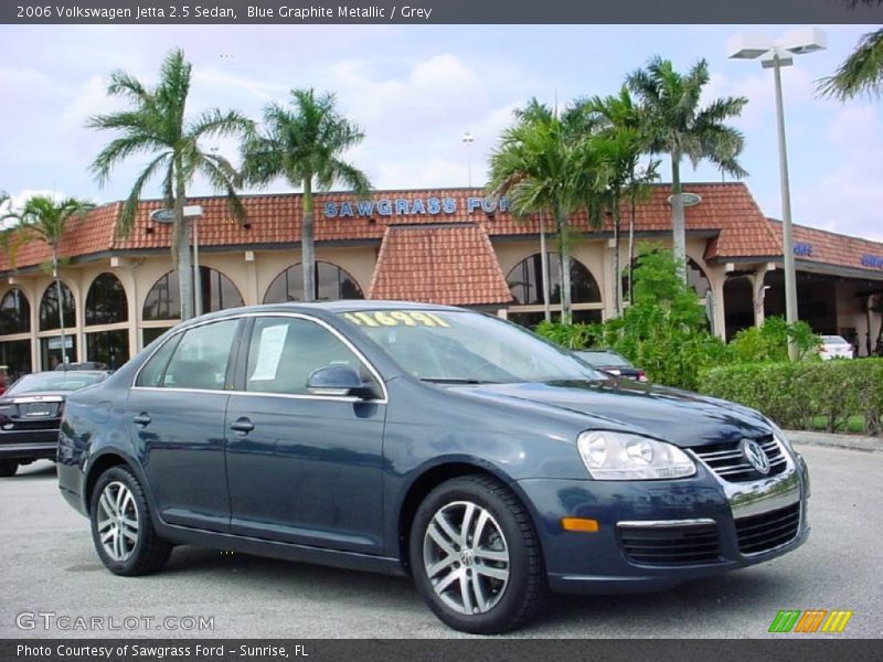 Blue Graphite Metallic / Grey 2006 Volkswagen Jetta 2.5 Sedan