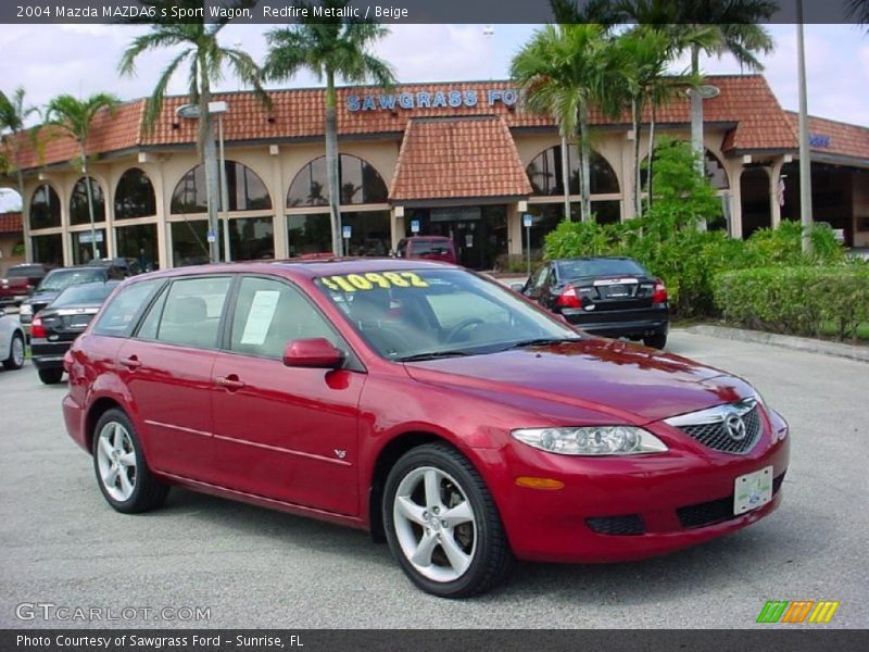 Redfire Metallic / Beige 2004 Mazda MAZDA6 s Sport Wagon