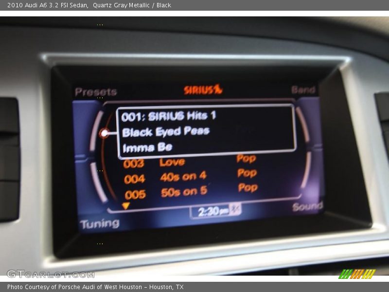 Quartz Gray Metallic / Black 2010 Audi A6 3.2 FSI Sedan