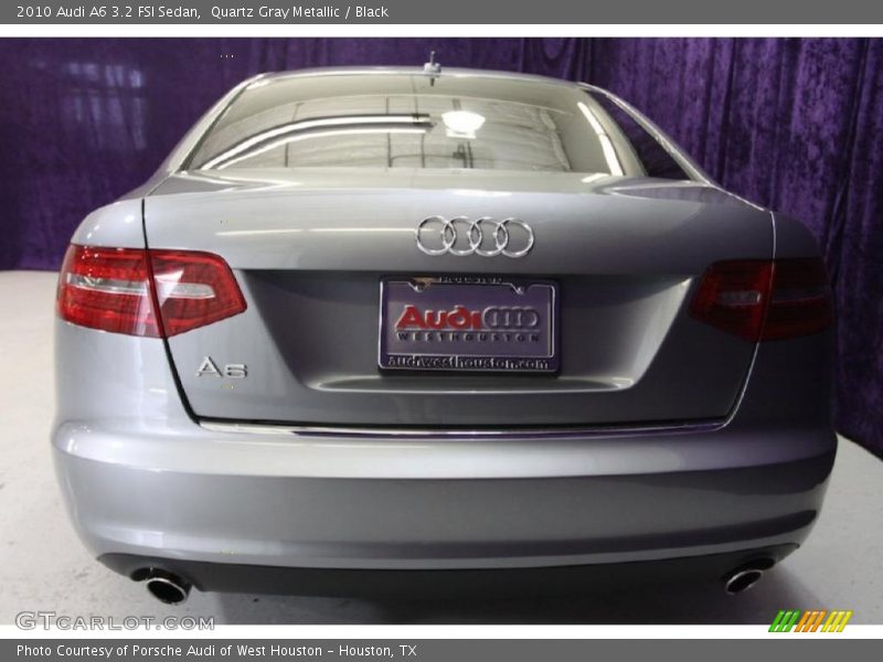 Quartz Gray Metallic / Black 2010 Audi A6 3.2 FSI Sedan