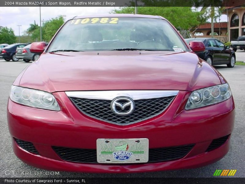 Redfire Metallic / Beige 2004 Mazda MAZDA6 s Sport Wagon