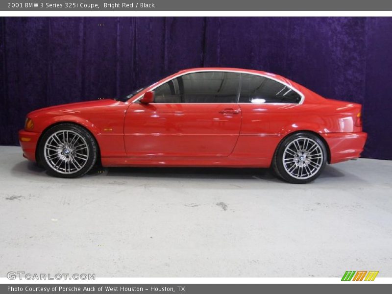 Bright Red / Black 2001 BMW 3 Series 325i Coupe