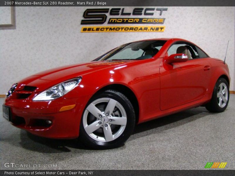 Mars Red / Beige 2007 Mercedes-Benz SLK 280 Roadster