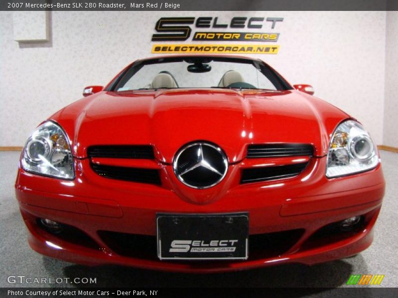 Mars Red / Beige 2007 Mercedes-Benz SLK 280 Roadster
