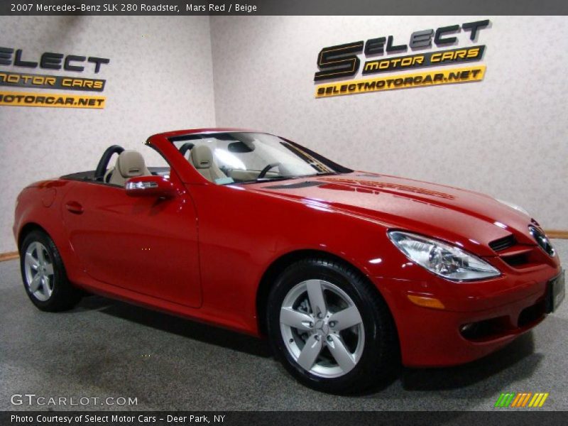 Mars Red / Beige 2007 Mercedes-Benz SLK 280 Roadster