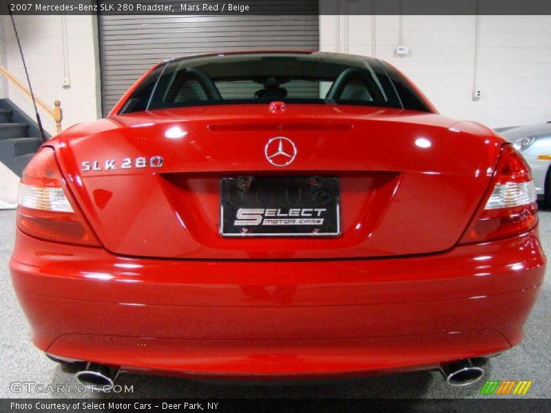 Mars Red / Beige 2007 Mercedes-Benz SLK 280 Roadster