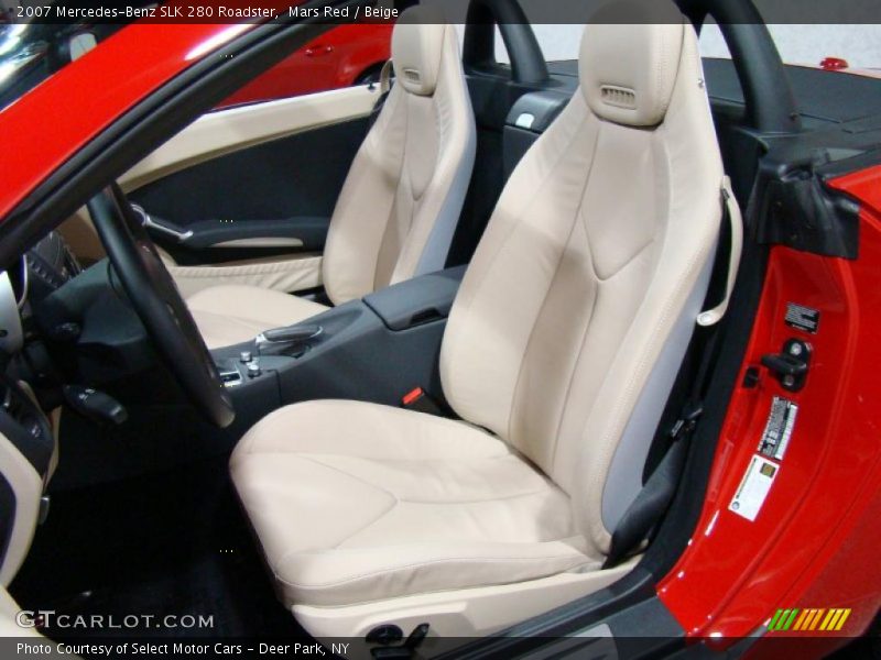 Mars Red / Beige 2007 Mercedes-Benz SLK 280 Roadster