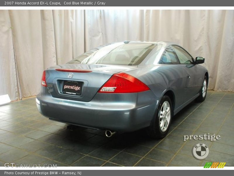 Cool Blue Metallic / Gray 2007 Honda Accord EX-L Coupe