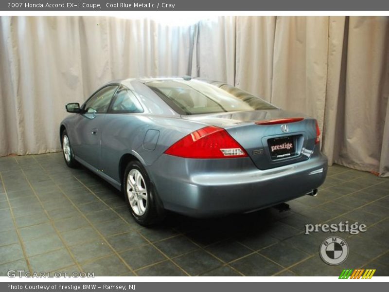 Cool Blue Metallic / Gray 2007 Honda Accord EX-L Coupe