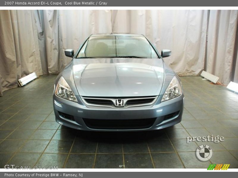 Cool Blue Metallic / Gray 2007 Honda Accord EX-L Coupe