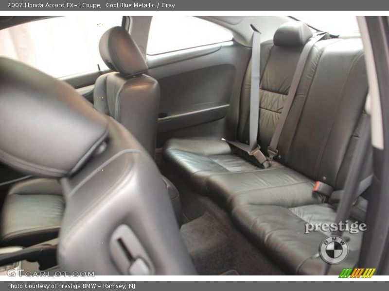 Cool Blue Metallic / Gray 2007 Honda Accord EX-L Coupe