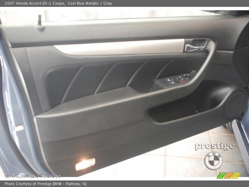Cool Blue Metallic / Gray 2007 Honda Accord EX-L Coupe