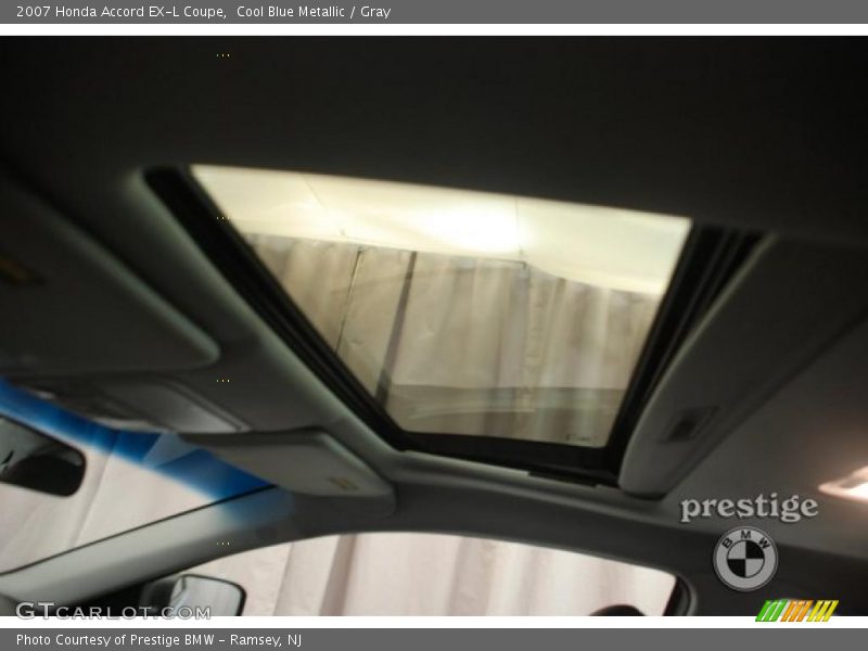 Cool Blue Metallic / Gray 2007 Honda Accord EX-L Coupe