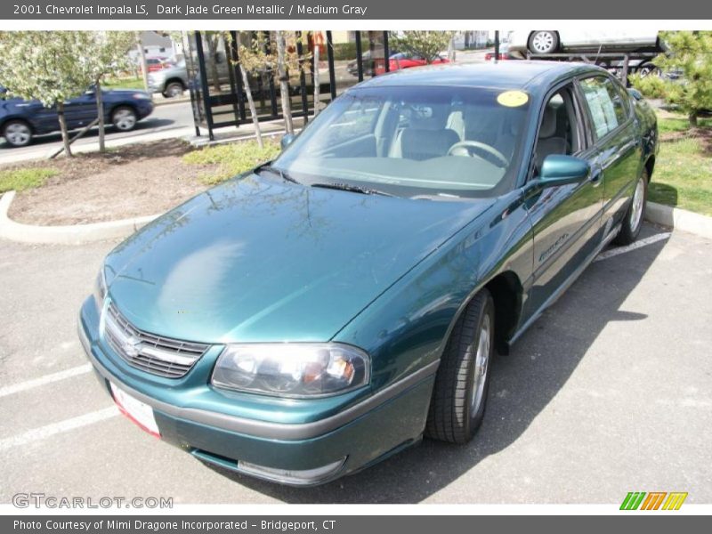 Dark Jade Green Metallic / Medium Gray 2001 Chevrolet Impala LS