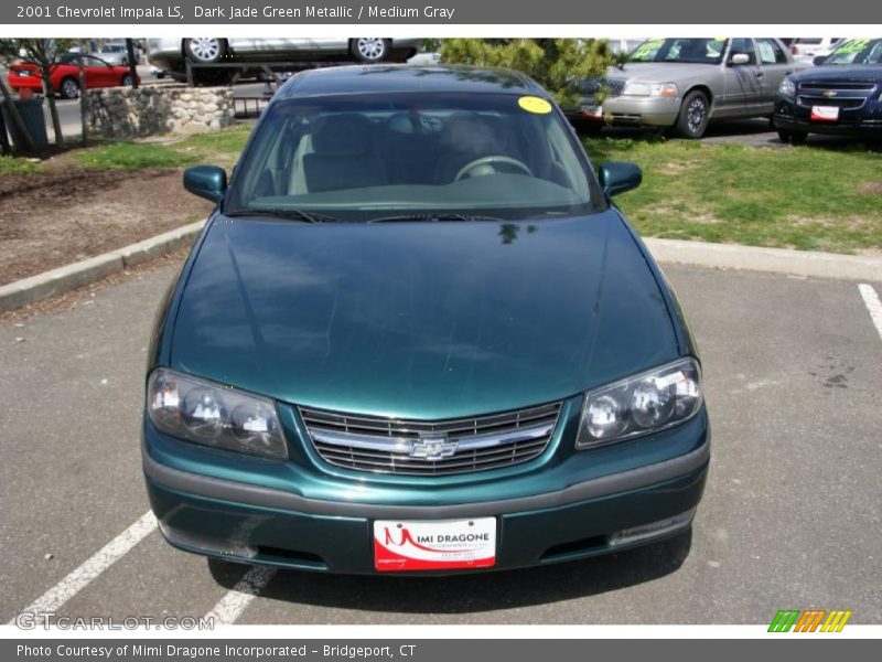 Dark Jade Green Metallic / Medium Gray 2001 Chevrolet Impala LS