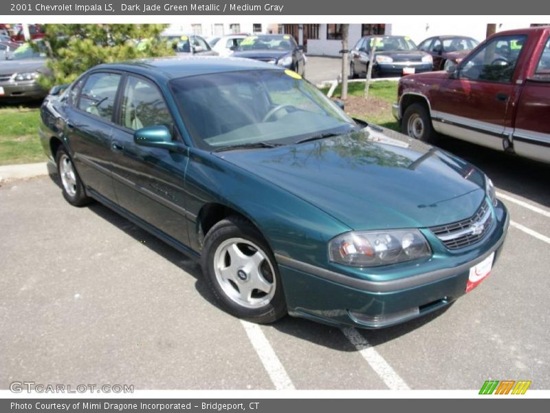 Dark Jade Green Metallic / Medium Gray 2001 Chevrolet Impala LS