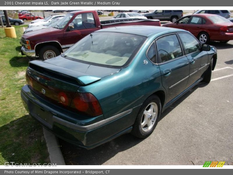 Dark Jade Green Metallic / Medium Gray 2001 Chevrolet Impala LS
