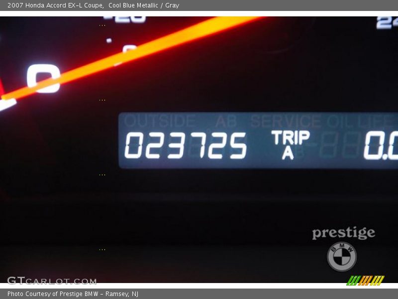Cool Blue Metallic / Gray 2007 Honda Accord EX-L Coupe