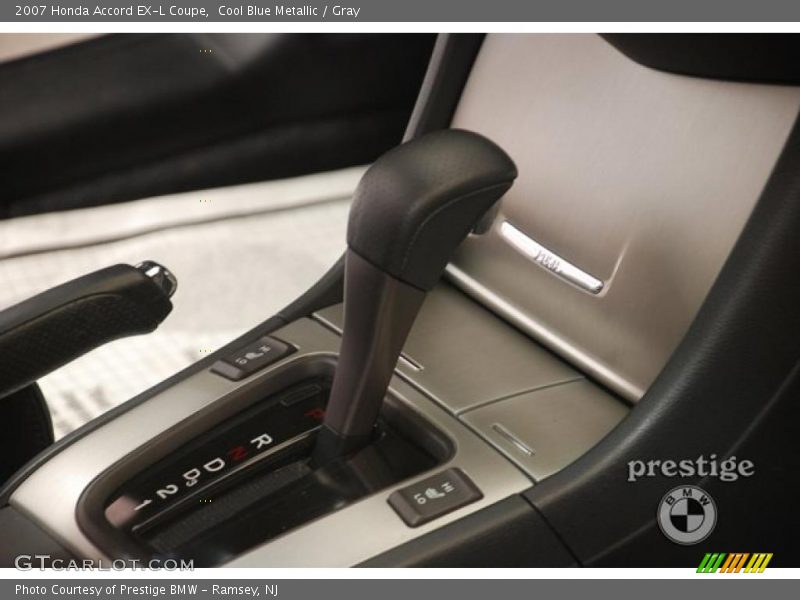 Cool Blue Metallic / Gray 2007 Honda Accord EX-L Coupe