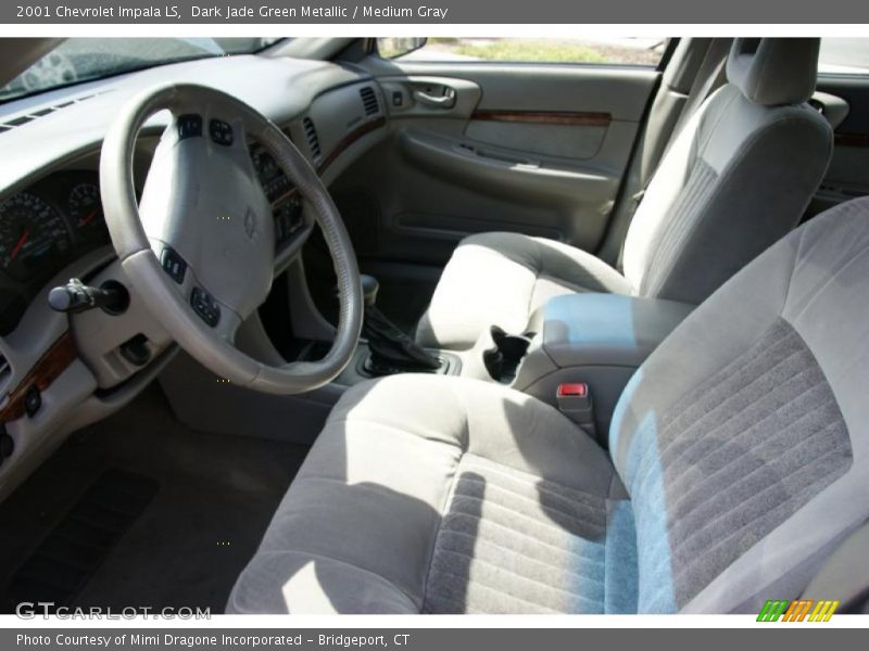 Dark Jade Green Metallic / Medium Gray 2001 Chevrolet Impala LS
