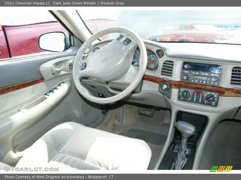 Dark Jade Green Metallic / Medium Gray 2001 Chevrolet Impala LS