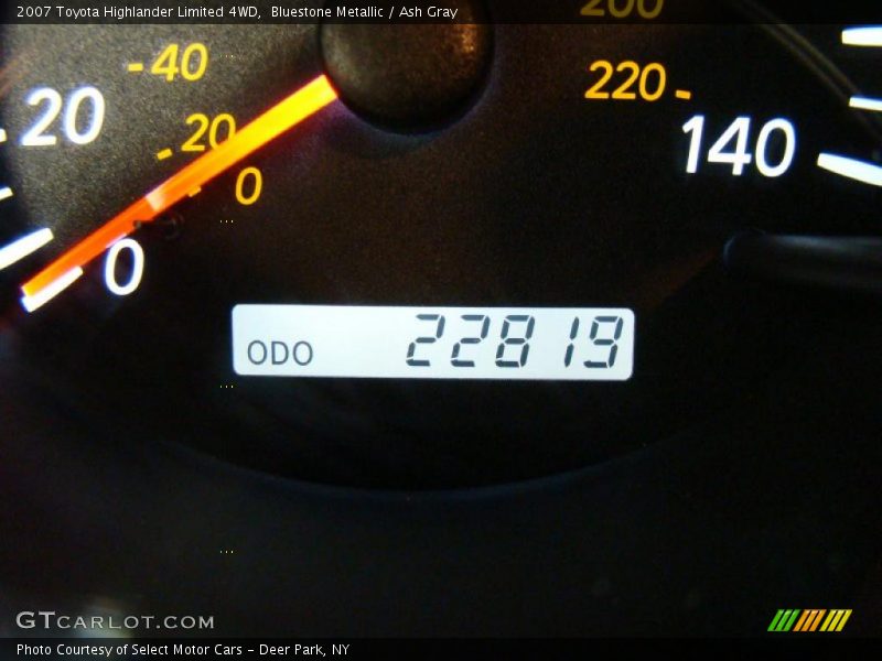 Bluestone Metallic / Ash Gray 2007 Toyota Highlander Limited 4WD