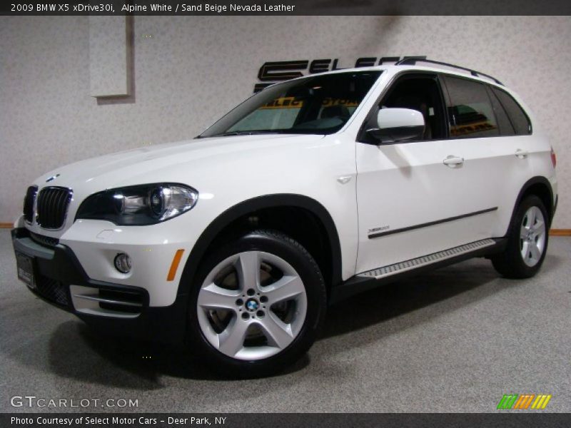 Alpine White / Sand Beige Nevada Leather 2009 BMW X5 xDrive30i