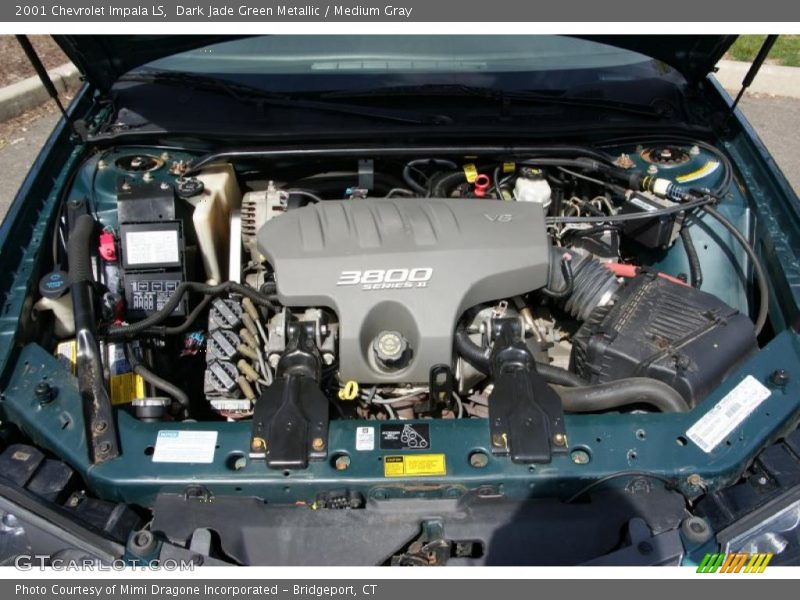 Dark Jade Green Metallic / Medium Gray 2001 Chevrolet Impala LS