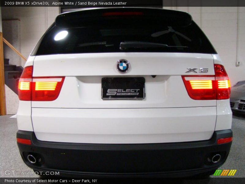 Alpine White / Sand Beige Nevada Leather 2009 BMW X5 xDrive30i