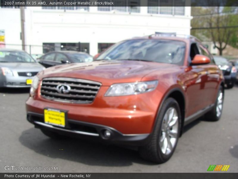 Autumn Copper Metallic / Brick/Black 2007 Infiniti FX 35 AWD