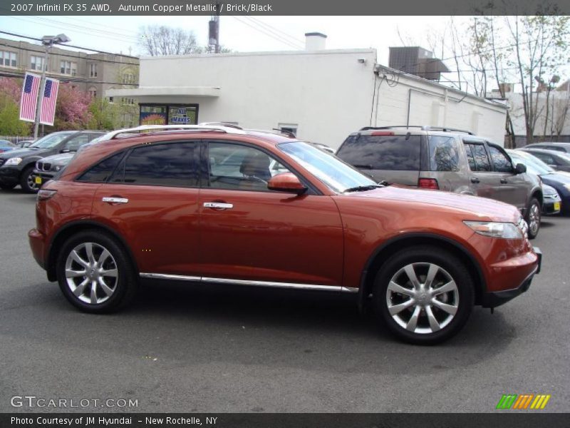 Autumn Copper Metallic / Brick/Black 2007 Infiniti FX 35 AWD