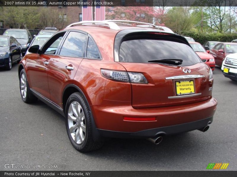 Autumn Copper Metallic / Brick/Black 2007 Infiniti FX 35 AWD
