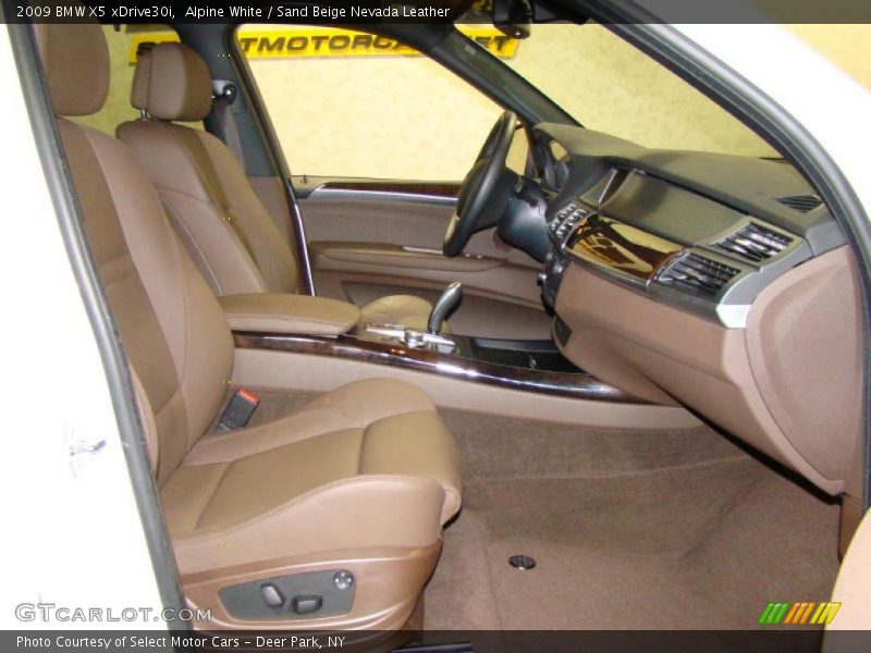 Alpine White / Sand Beige Nevada Leather 2009 BMW X5 xDrive30i